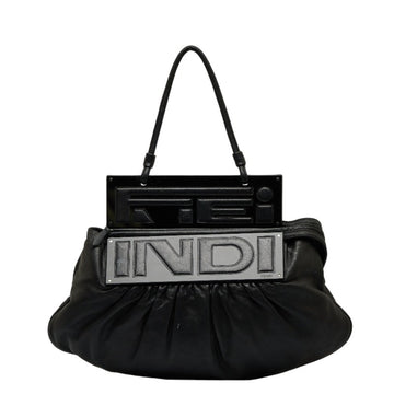 FENDI One Shoulder Bag 8BN179 Black Leather Women's