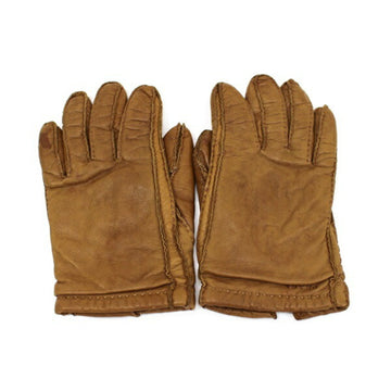 PRADA gloves leather brown 6 1/2 size  ladies