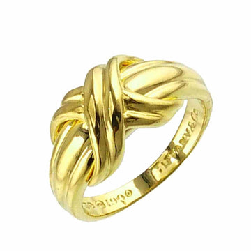 TIFFANY&Co. Signature No. 11 Ring K18 YG Yellow Gold 750