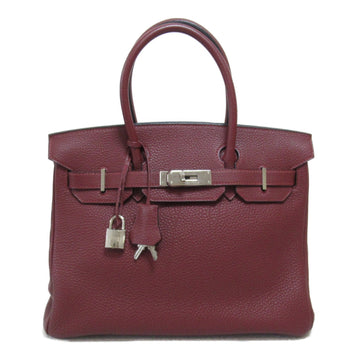 HERMES Birkin 30 handbag Bordeaux system Rouge H Togo leather leather