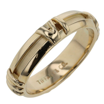 TIFFANY Ring Atlas Numeric Width approx. 4.5mm K18 Yellow Gold Size 9.5 Women's &Co.