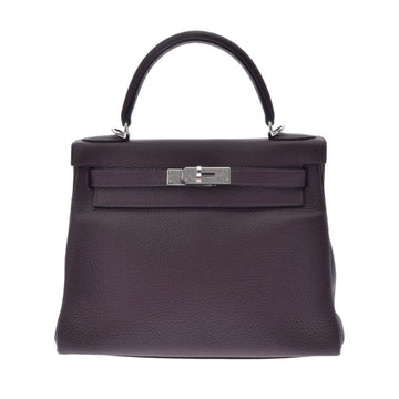 Hermes Kelly 28 Inner Stitch Rouge Serie Z Engraved (around 2021) Women's Taurillon Clemence Bag