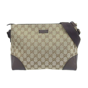 Gucci Women's Shoulder Bag GG Canvas Brown 114273