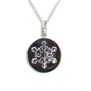 TIFFANY 925 snowflake pendant necklace
