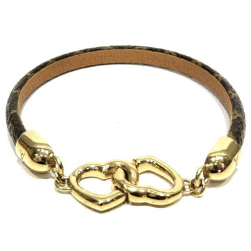 Louis Vuitton Essential V M63181 Gold Plated Black LE0168 Women's Necklace