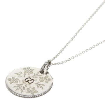 Gucci Icon Blooms Necklace K18 White Gold Ladies GUCCI