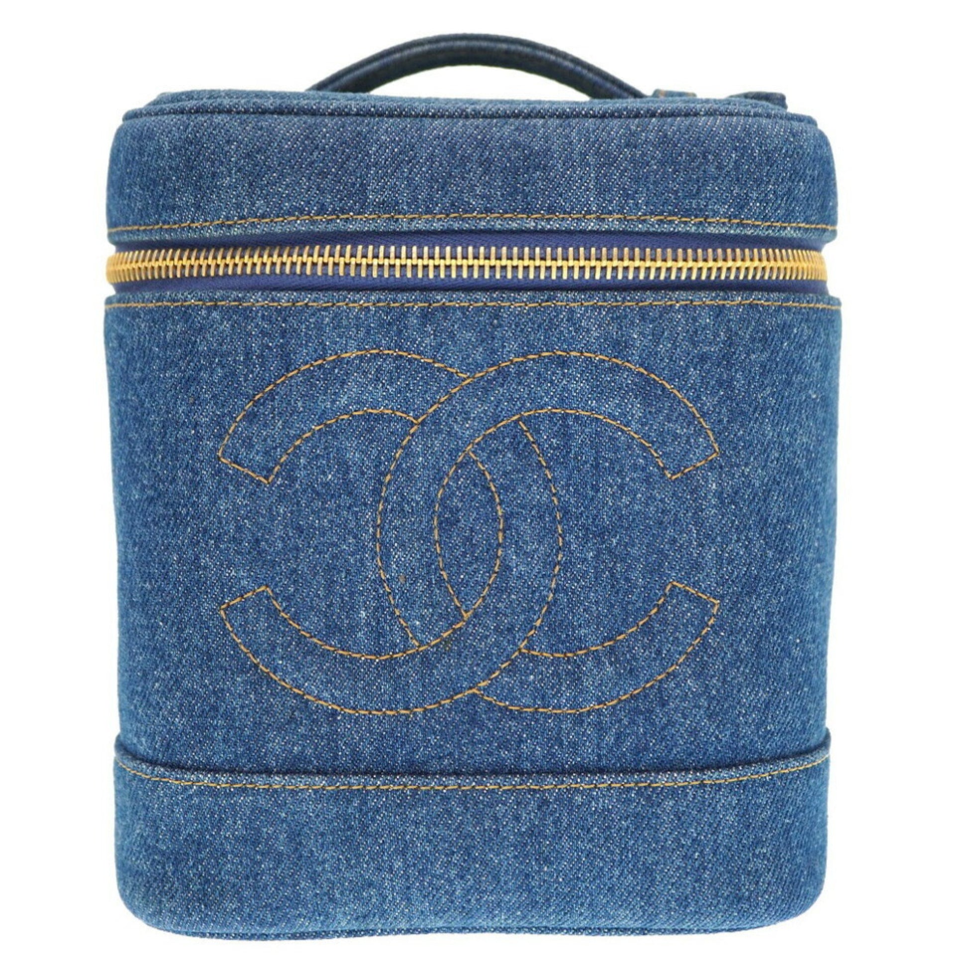 Chanel Blue No. 4 Coco Mark Vanity Bag Handbag