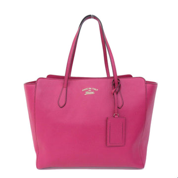 Gucci swing tote bag leather pink 354397
