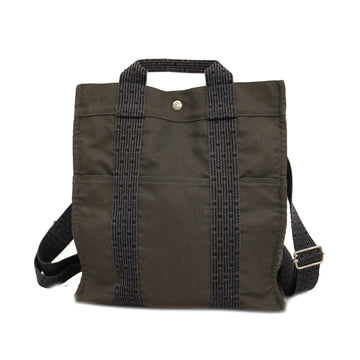 HERMESAuth  Ale Bag Ad Women's Canvas Backpack Gray