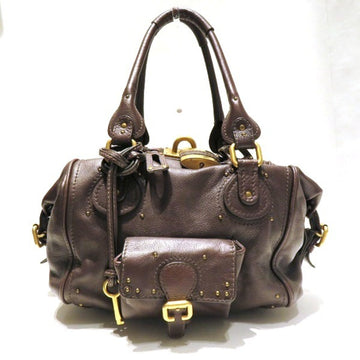 CHLOE  Paddington Brown Leather Bag Handbag Ladies