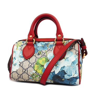 GUCCIAuth  GG Blooms 2WAY Bag 432123 Women's Navy,Red Color
