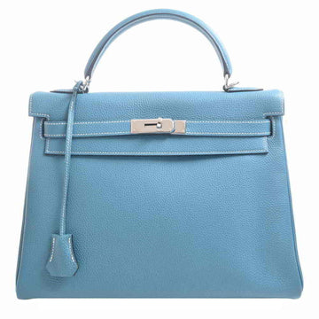 Hermes Togo Kelly 32 Handbag Light Blue