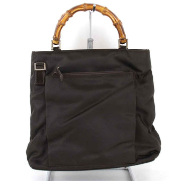 GUCCI 000-2265-0581 Handbag Bamboo Black Ladies