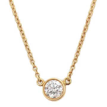 TIFFANY visor yard necklace diamond/K18YG approximately 0.25ct equivalent