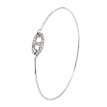 Hermes Chaine d'ancre Rondo Bracelet K18WG Diamond