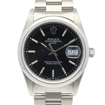 Rolex Date Oyster Perpetual Watch Stainless Steel 15200 Men's