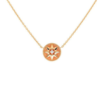 CHRISTIAN DIOR Dior Rose Devan K18PG pink gold necklace