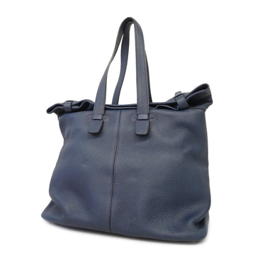 Hermes Tar J Mark Women's Togo Leather Handbag,Tote Bag Bleu Saphir