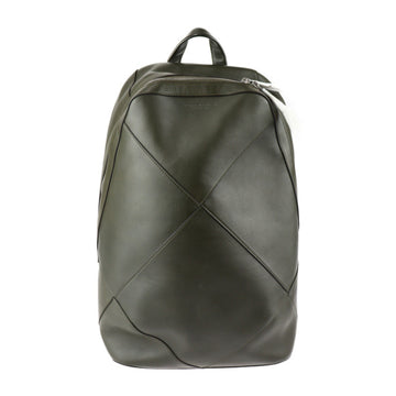 BOTTEGA VENETA Backpack/Daypack 580155 Leather Olive Green Silver Hardware Backpack