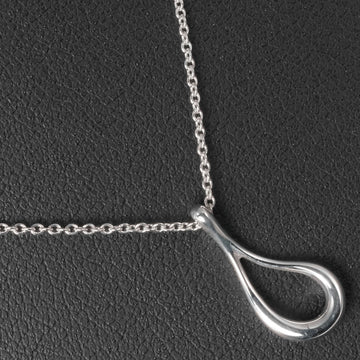 TIFFANY Open Teardrop Necklace Silver 925 &Co. Women's