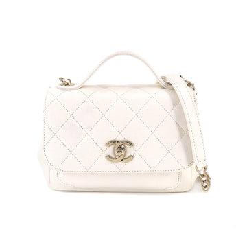used Pre-owned Chanel Chanel Matelasse Coco Handle 28 Pink A92991 Ladies Caviar Skin Bag (Good), Adult Unisex, Size: (HxWxD): 19cm x 29cm x 11cm /