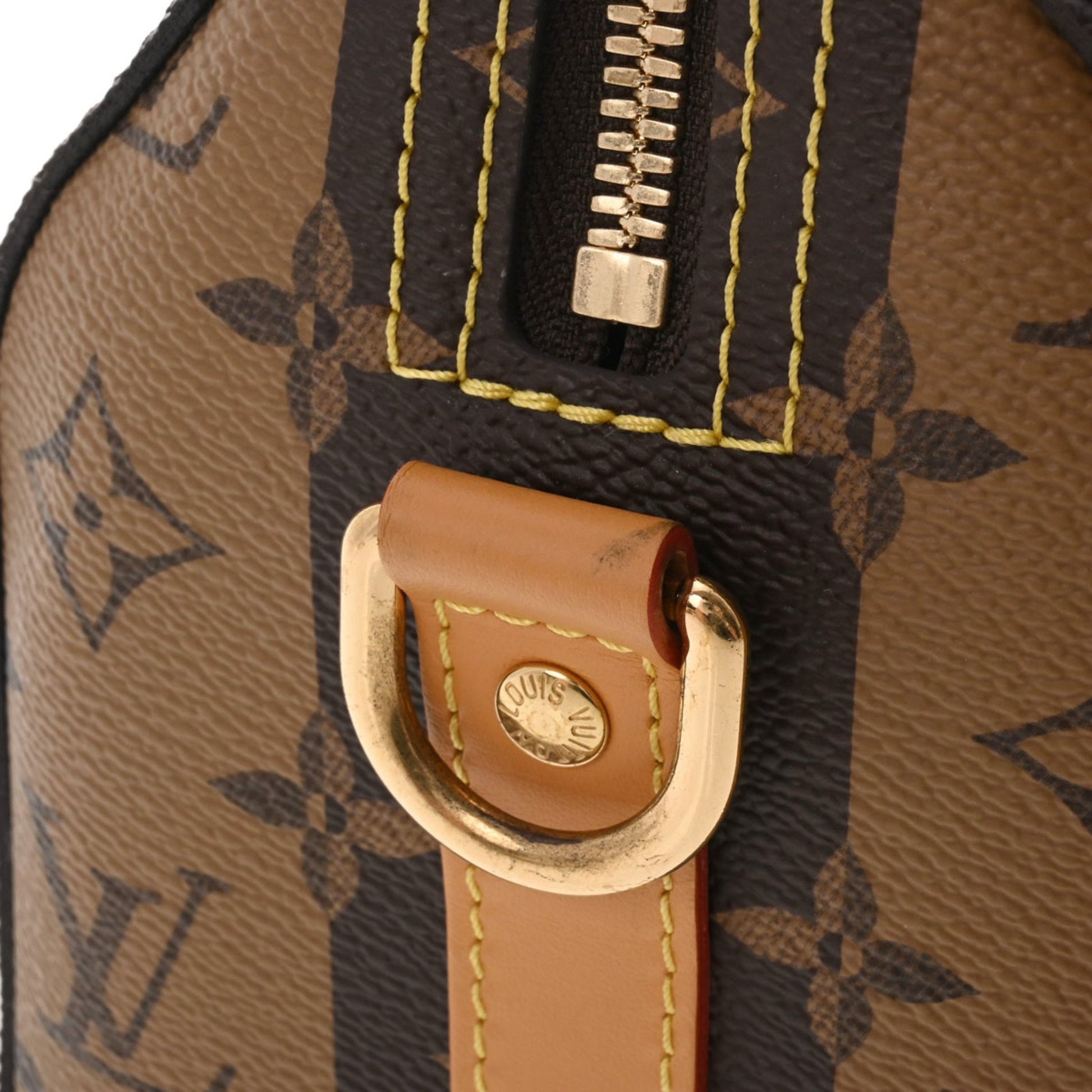 Louis Vuitton City Keepall Nigo Reverse Stripe Shoulder Bag Brown