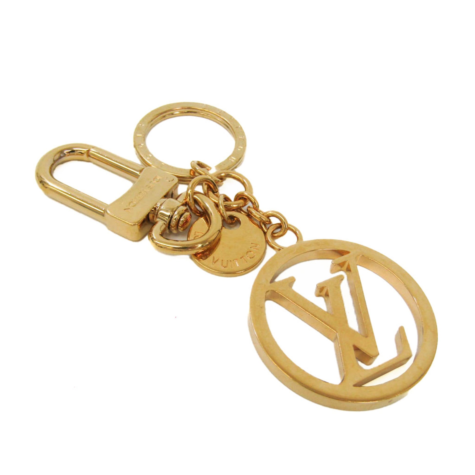 LOUIS VUITTON Bag charm LV circle key ring M68000