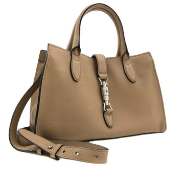 Gucci Handbag New Jackie Shoulder 365460 Leather Beige Ladies GUCCI