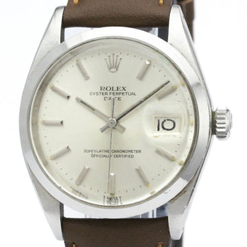 ROLEXVintage  Oyster Perpetual Date 1500 Steel Automatic Mens Watch BF561330