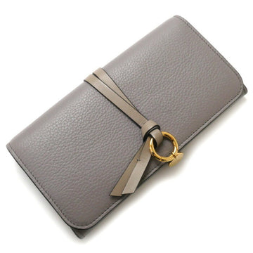 CHLOE  alphabet wallet with flap long gray CHC21WP715F57053 ladies