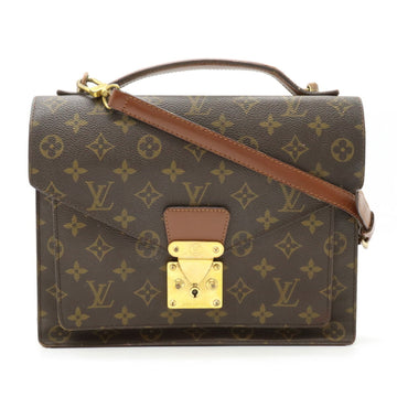 LOUIS VUITTON Monogram Monceau 28 Second Bag Handbag Shoulder Missing Key M51185