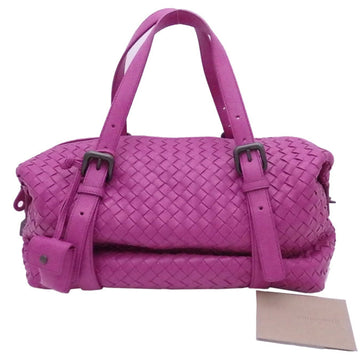 BOTTEGA VENETA Shoulder Bag Intrecciato Purple Leather Women's