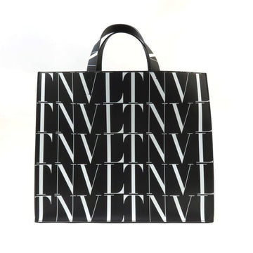 VALENTINO Valetino Garavani VLTN Logo Calf Leather Tote Bag WY2B0963 Black