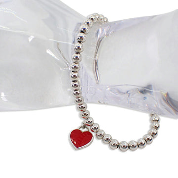 TIFFANY/  SV925 return to heart red enamel bracelet