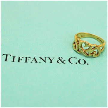 TIFFANY Triple Loving Heart Ring No. 10.5 K18YG 4.3g &Co Women's ・