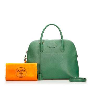 Hermes Bolide 35 Handbag Shoulder Bag Green Couchbel Women's HERMES