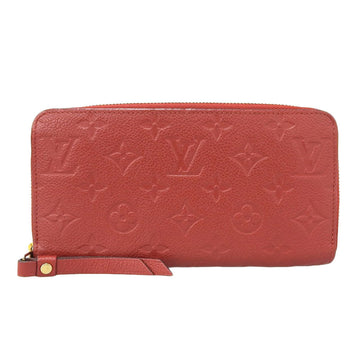 Louis Vuitton Monogram Empreinte Zippy Wallet Case Red Women M62214