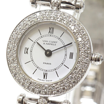 VAN CLEEF & ARPELS Classic Women's Watch White [White] Dial Bezel Diamond 322932 B2/05 DD3 750WG Quartz