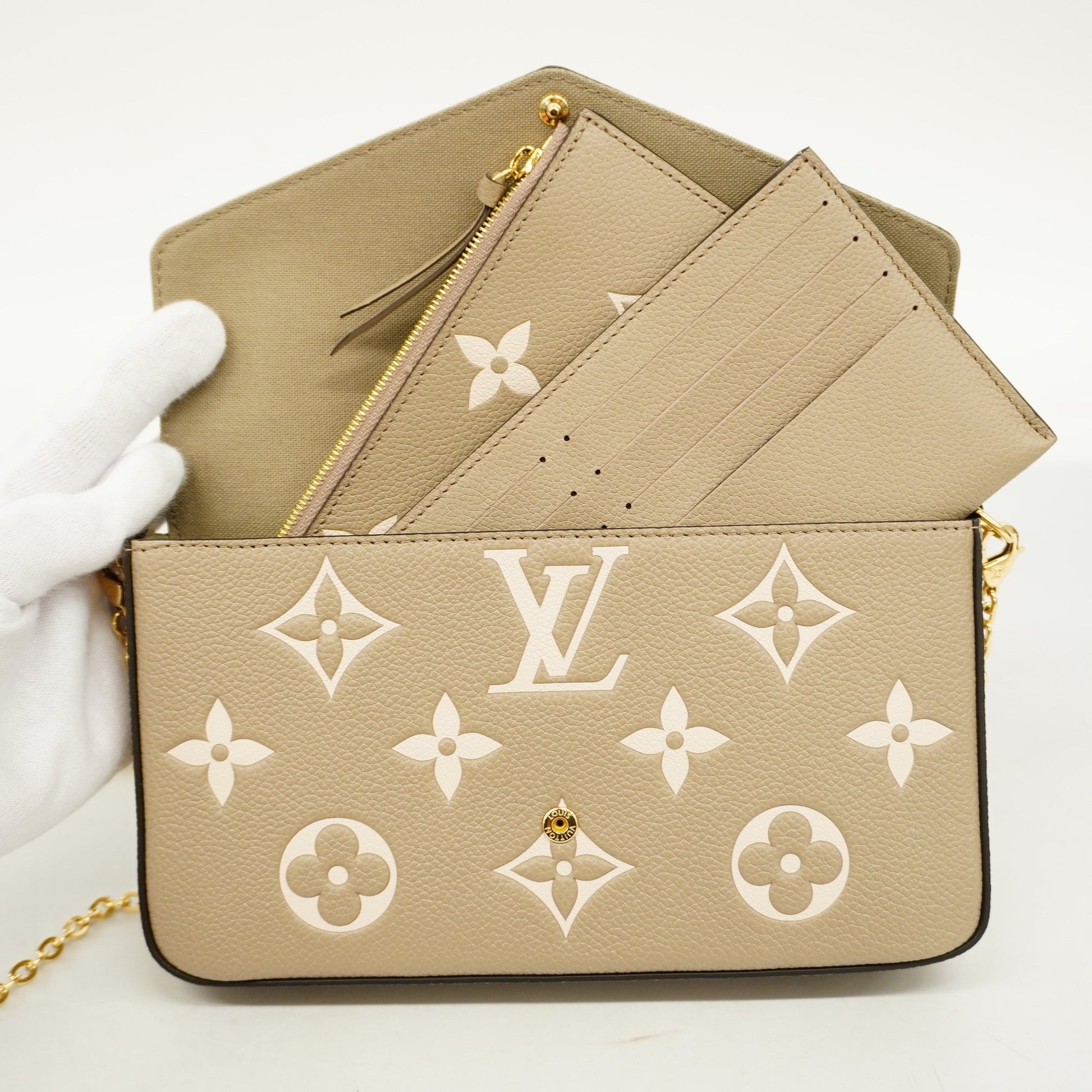Louis Vuitton Monogram Empreinte Félicie Pochette Handbag