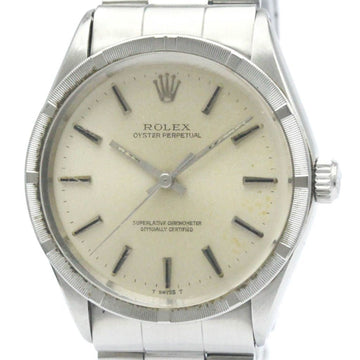 ROLEXVintage  Oyster Perpetual 1007 Steel Automatic Mens Watch BF568308