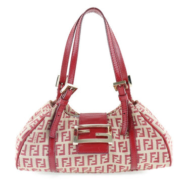 Fendi Zucchino Canvas Red Ladies Handbag