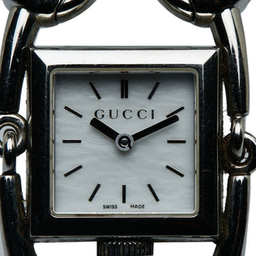 GUCCI Signoria Watch 116.5 Quartz Shell Dial Stainless Steel Ladies