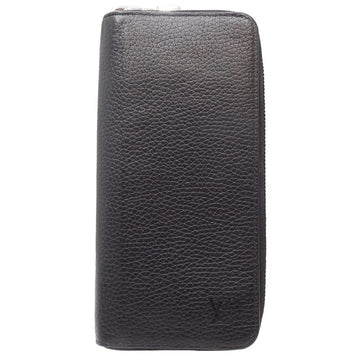 LOUIS VUITTON Zippy Wallet Vertical Taurillon Leather M58412 Long Black 083015