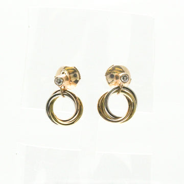 CARTIER Trinity De  B8043200 Diamond Pink Gold [18K],White Gold [18K],Yellow Gold [18K] Drop Earrings Gold