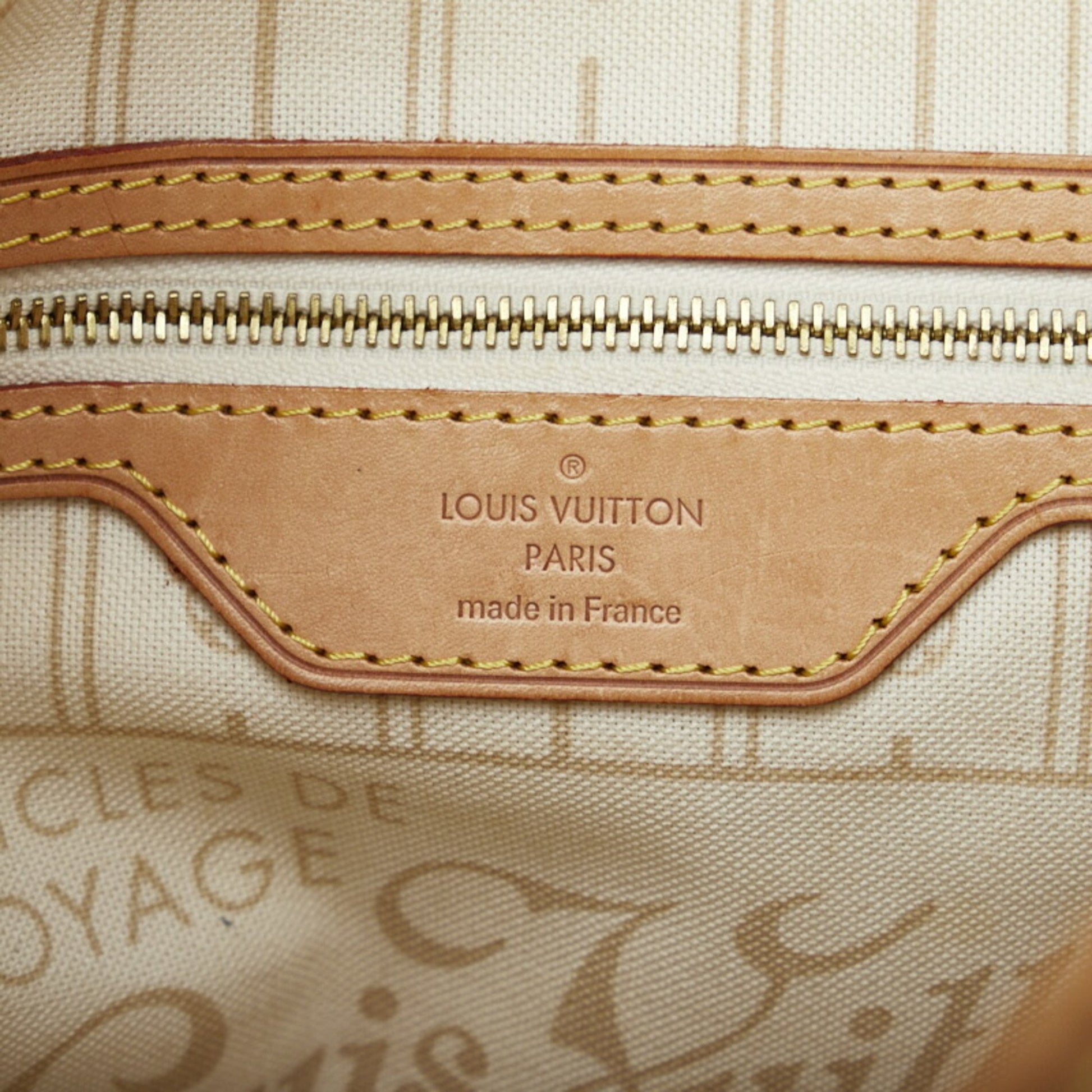 Louis Vuitton Damier Azur Neverfull PM Tote Bag Shoulder N51110 White PVC  Leather Women's LOUIS VUITTON
