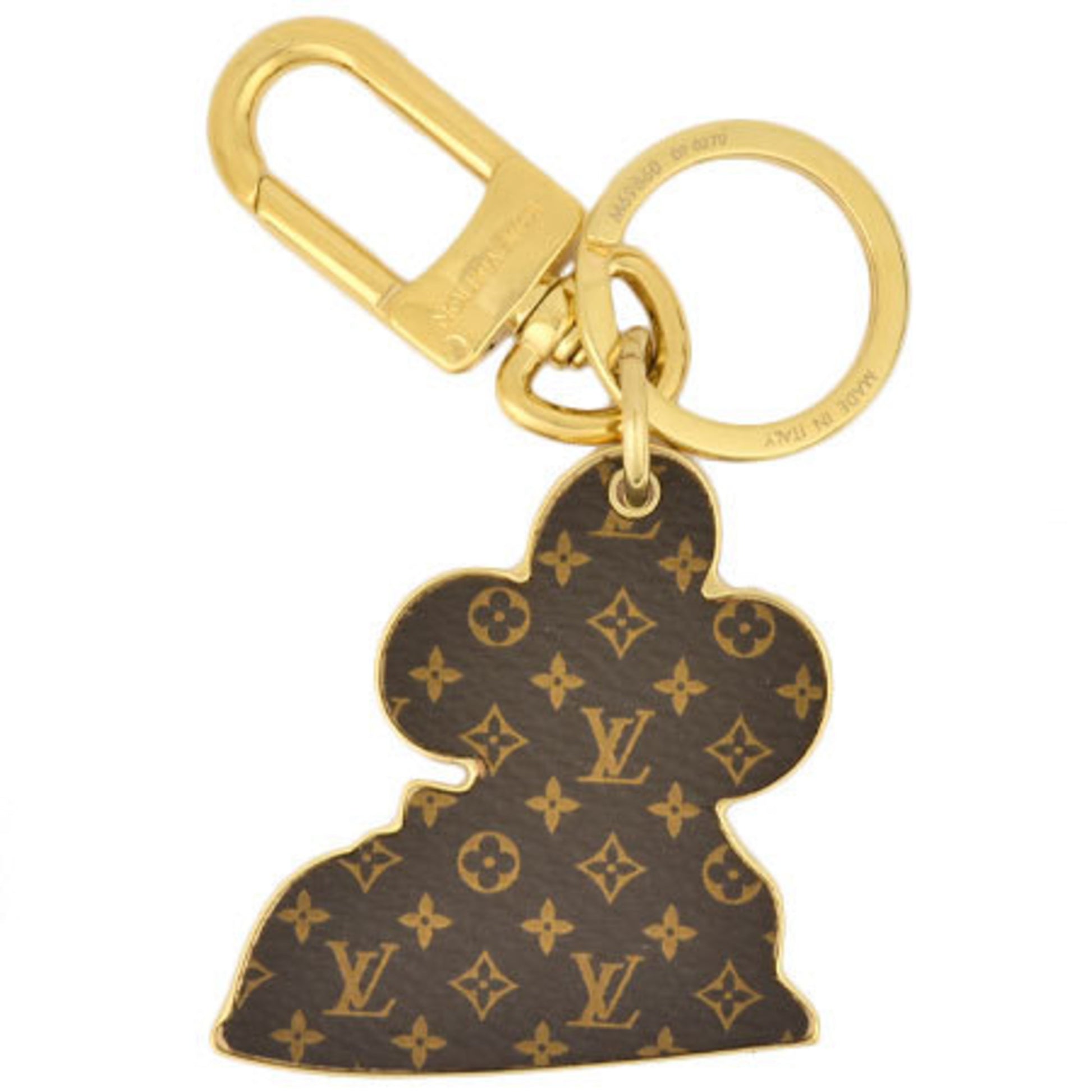 Authenticated Used Louis Vuitton LOUIS VUITTON Bag Charm Porto Cle Vivienne  Key Ring Monogram Red M69860 