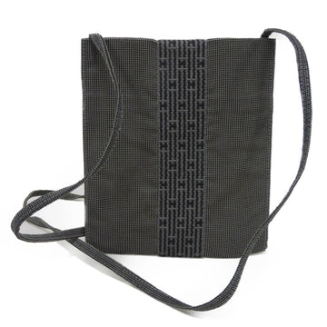 HERMES Shoulder Bag Yale Line Pochette Crossbody Pouch Serie Button Dark Gray Men's Women's
