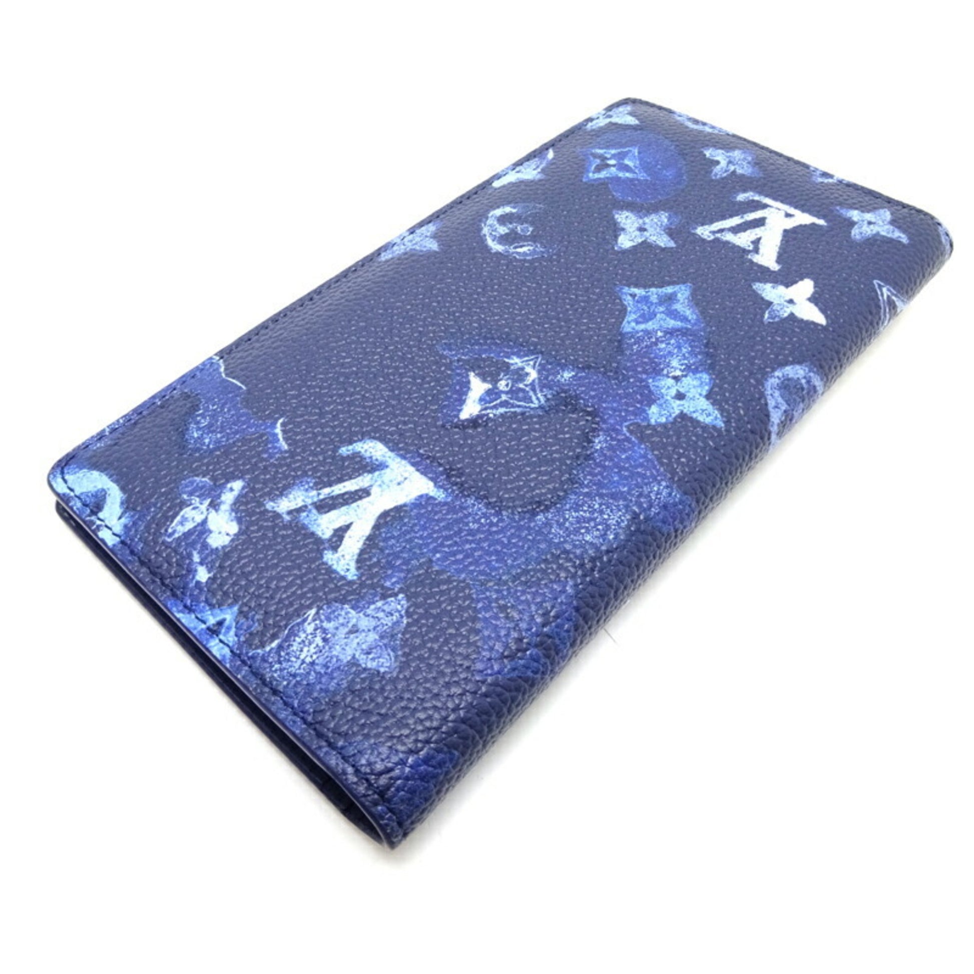 Louis Vuitton Blue Bandana Monogram Brazza Wallet – Savonches