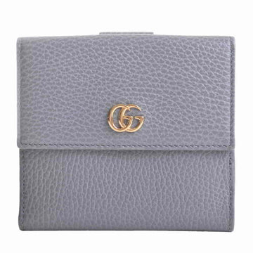 Gucci GG Marmont Leather W Bifold Wallet Gray