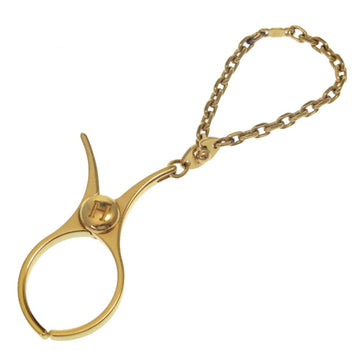HERMES glove holder gold charm key